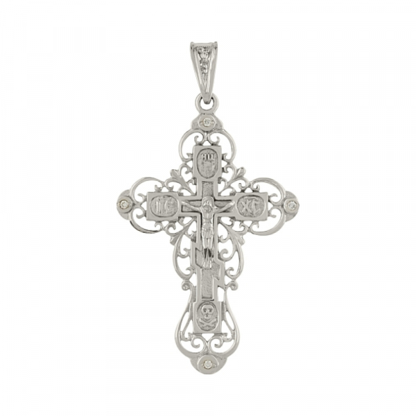 Крест с бриллиантом № 86159