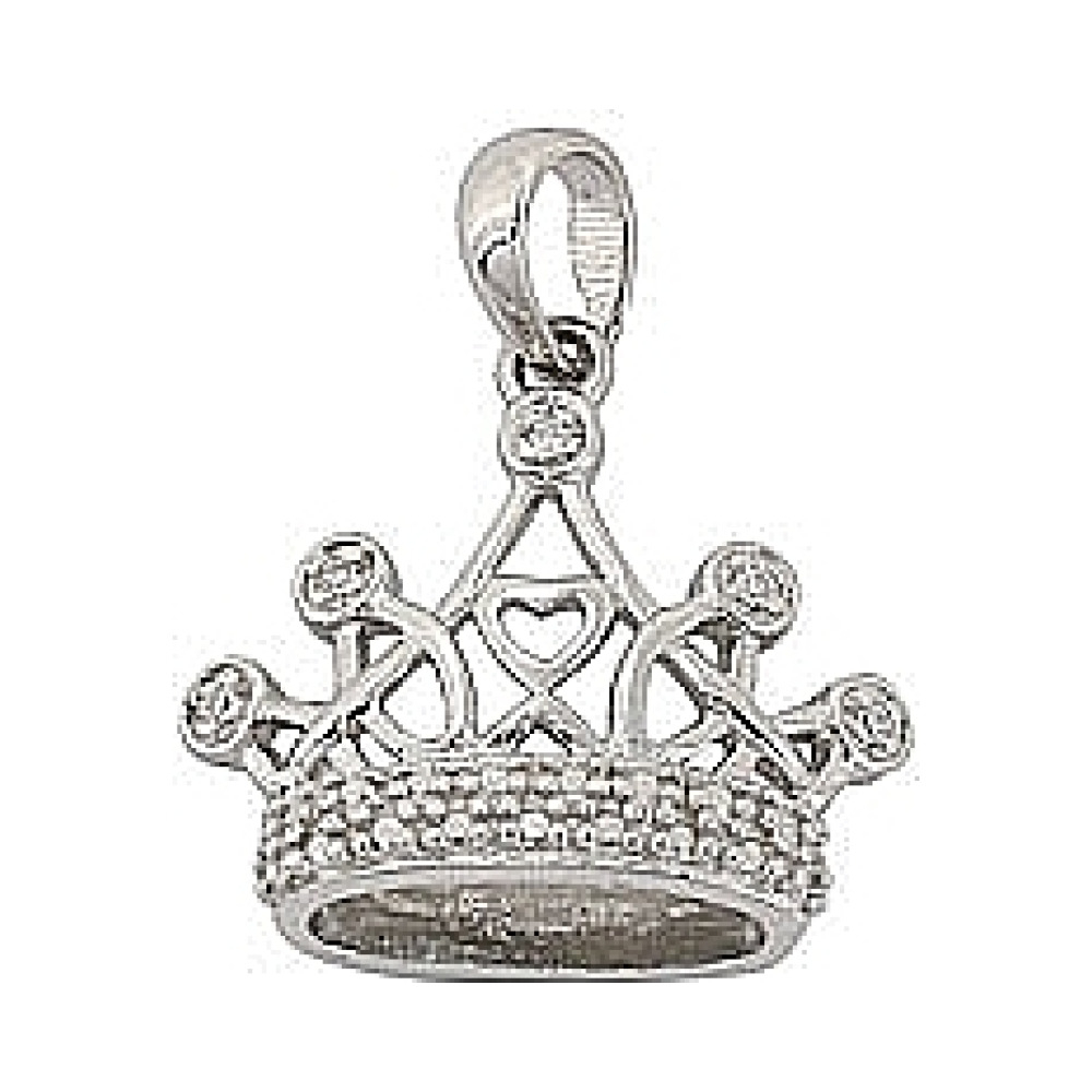 Серебряная подвеска с фианитом № 68545