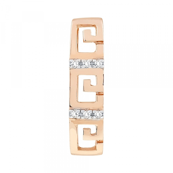 Золотая подвеска с бриллиантом № 114483