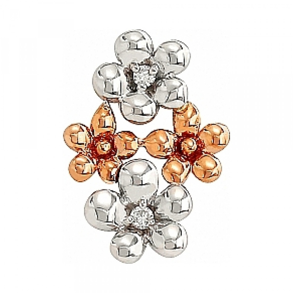 Золотая подвеска с бриллиантом № 83669