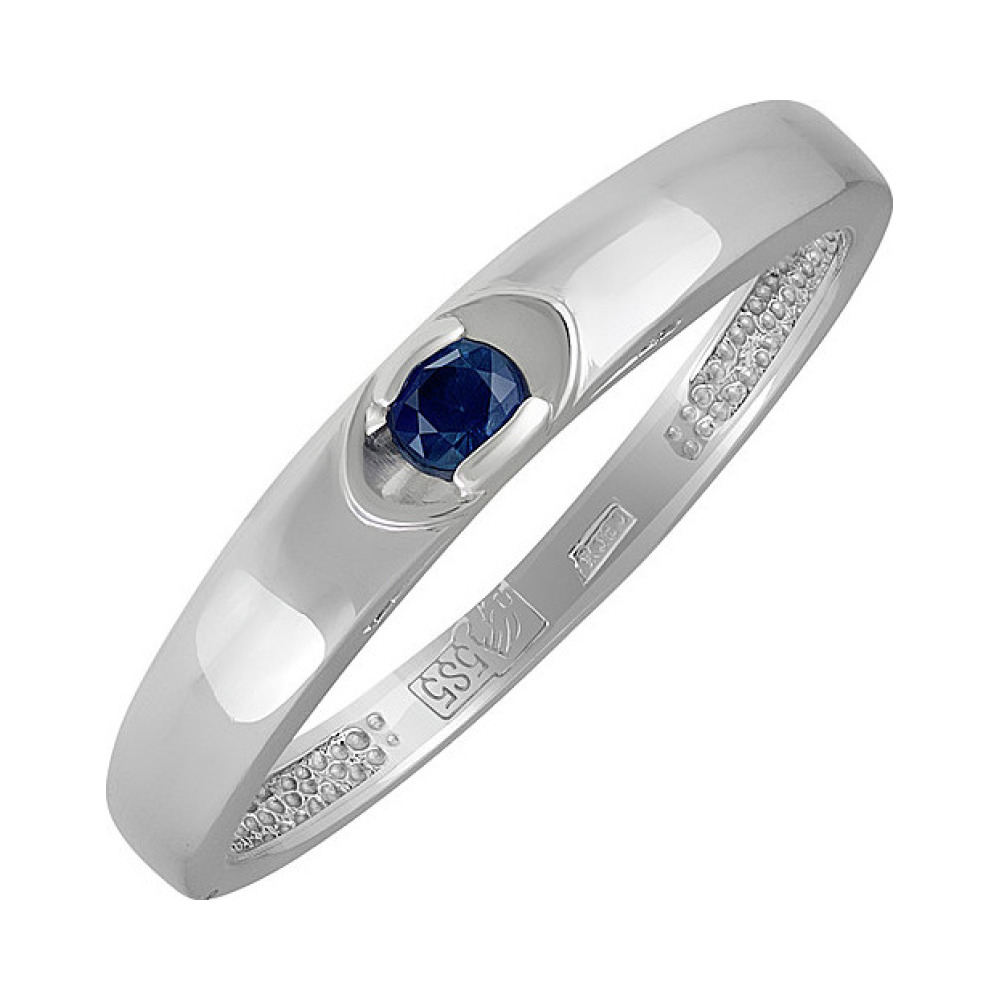 Золотое кольцо с сапфиром № 138241