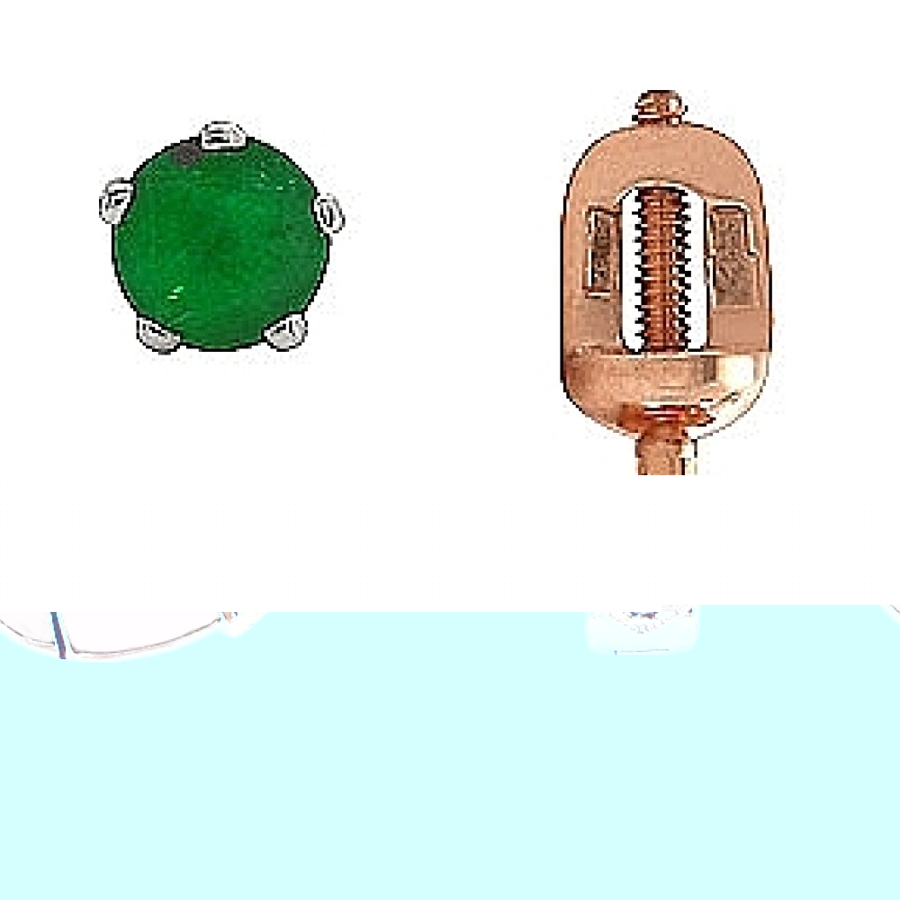 Серьги с бриллиантами и сапфиром № 107076