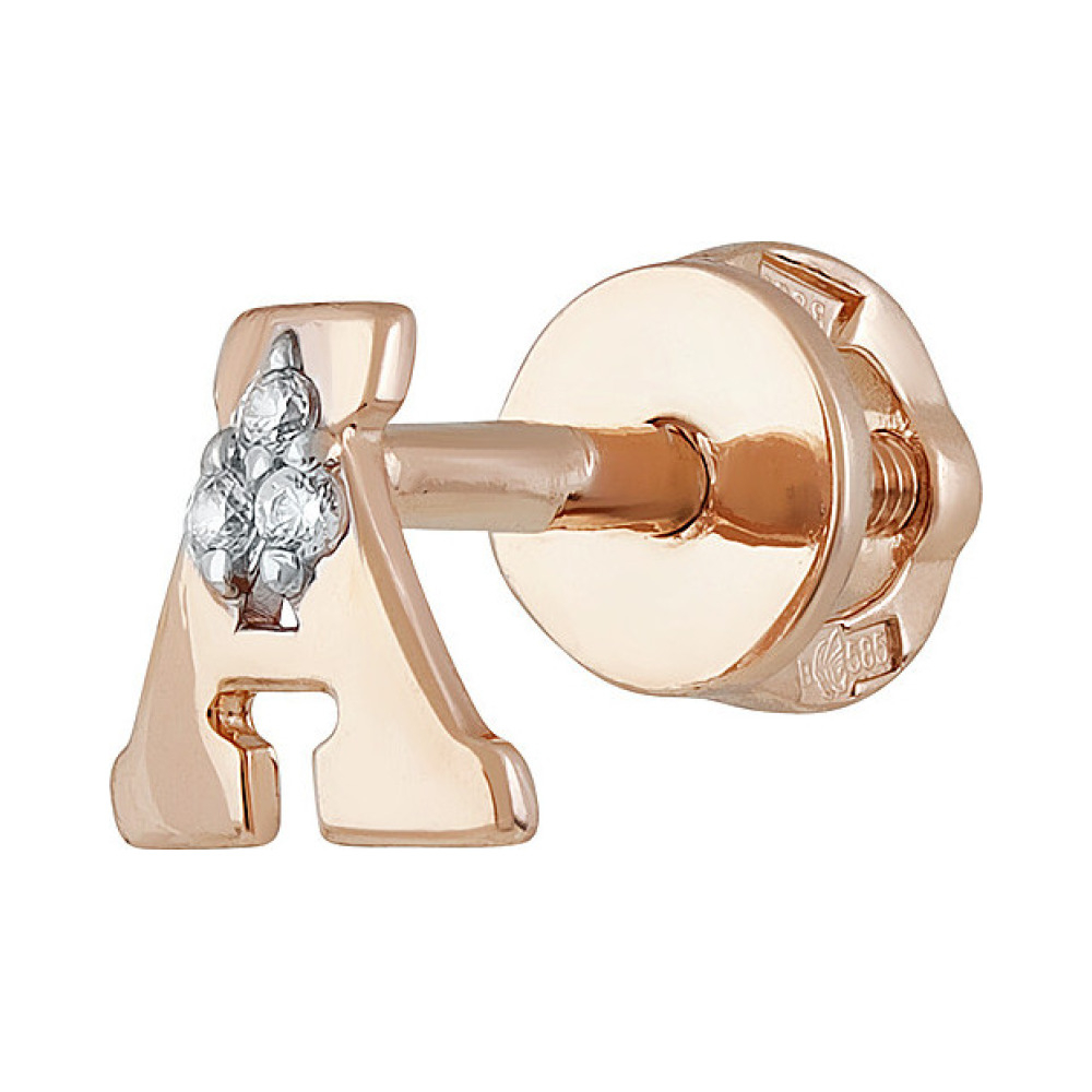 Пуссет с фианитом № 137049