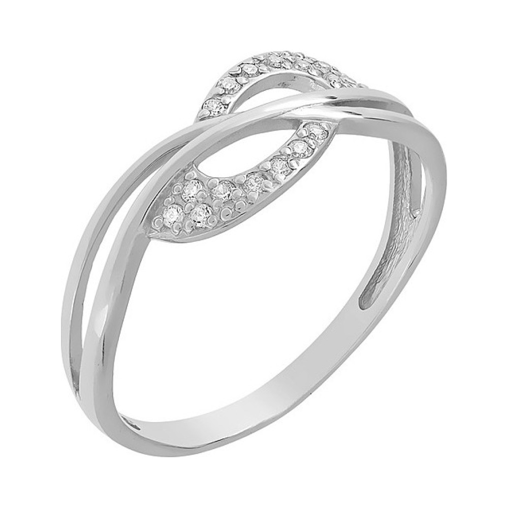 Золотое кольцо с фианитом № 98446