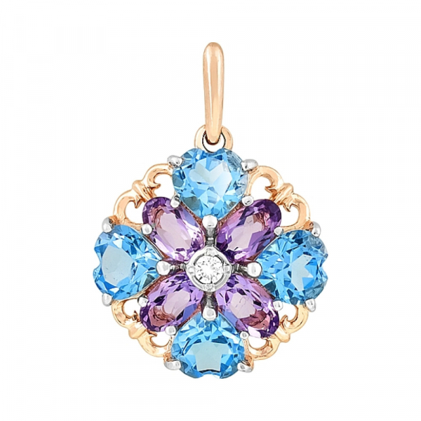 Подвеска с полудрагоценными камнями № 113114