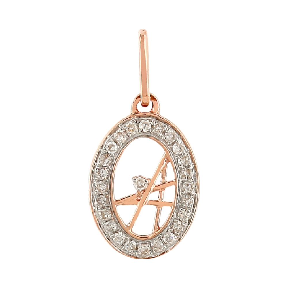 Золотая подвеска с бриллиантами № 106115