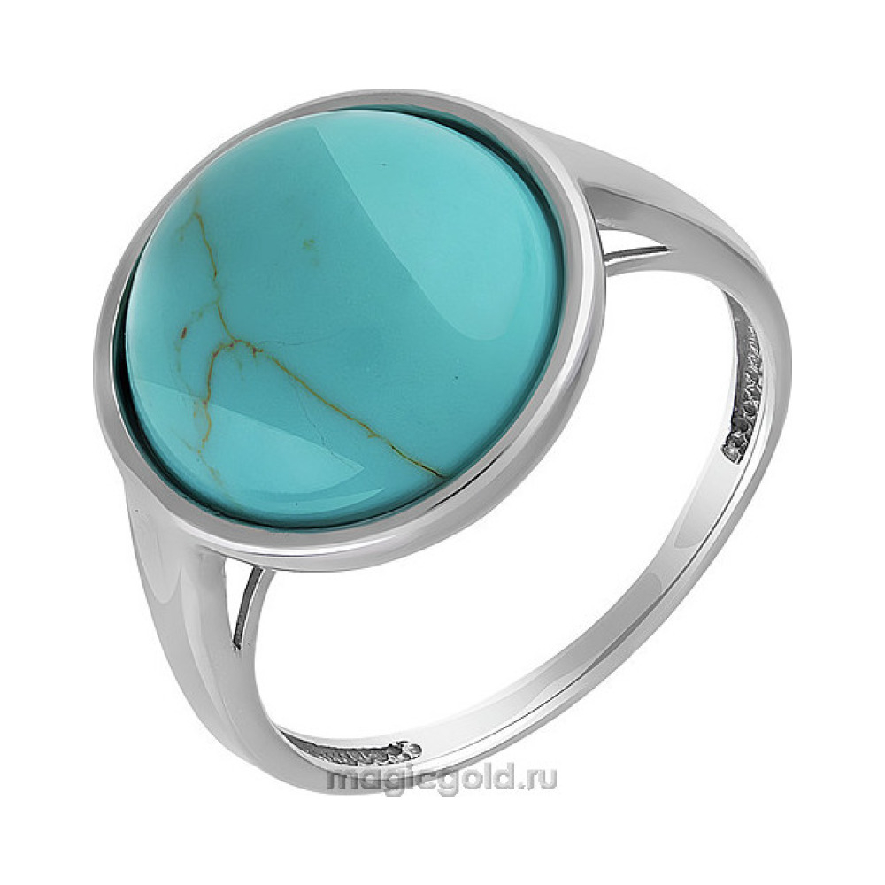 Серебряное кольцо с бирюзой № 151390