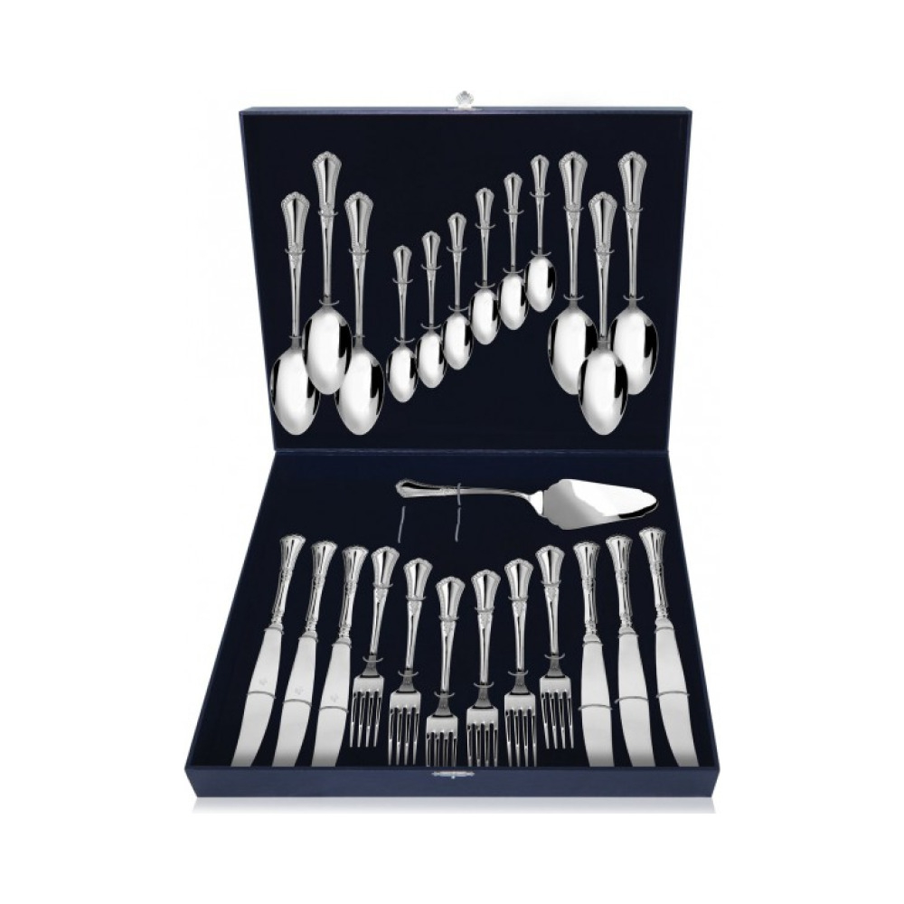 Серебряный столовый набор  Фаворит  25 предметов