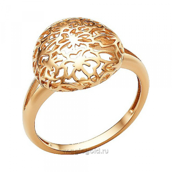Золотое кольцо без камня № 173288