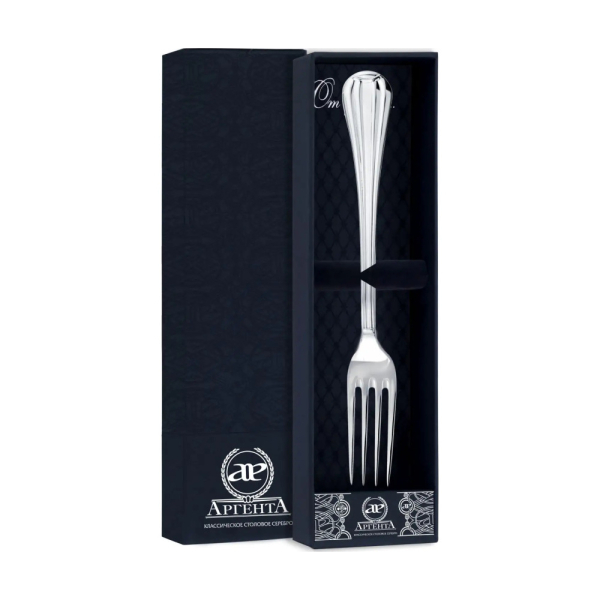 Вилка столовая Меридиан из серебра 925 пробы