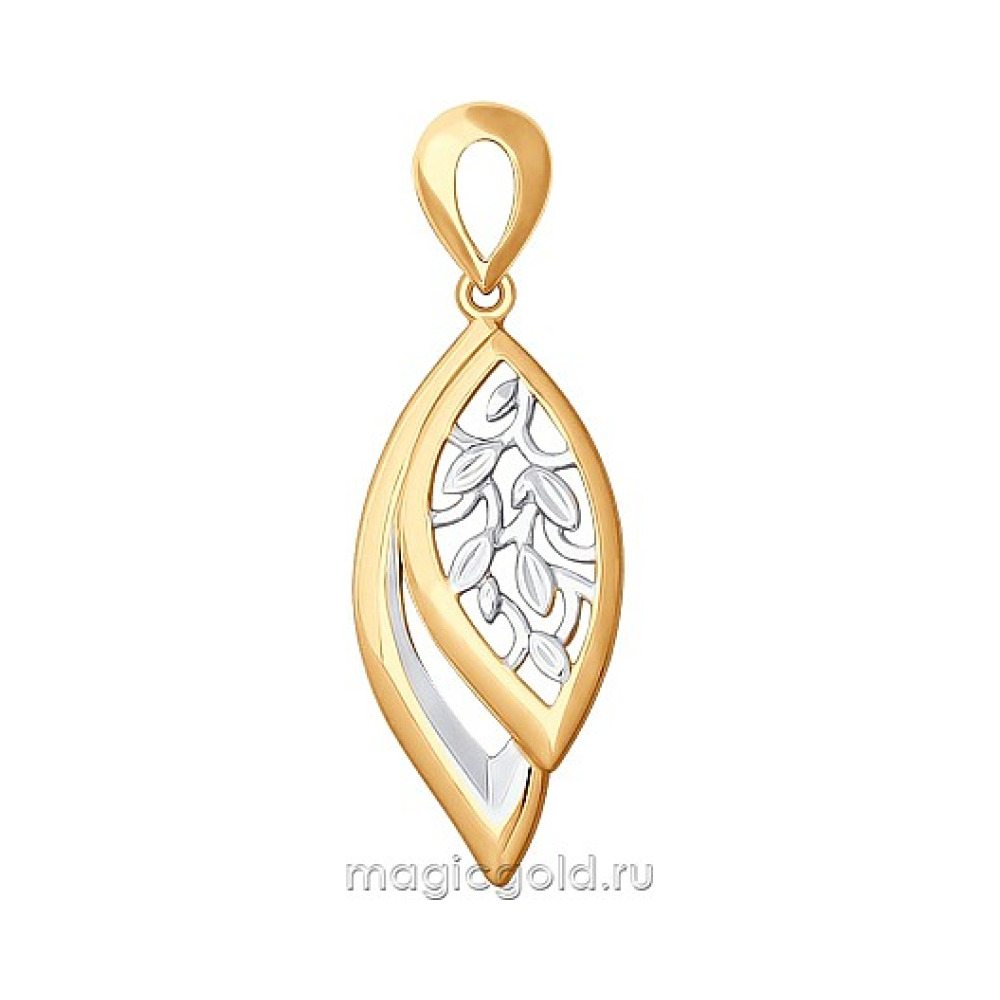 Золотая подвеска без камня № 164554