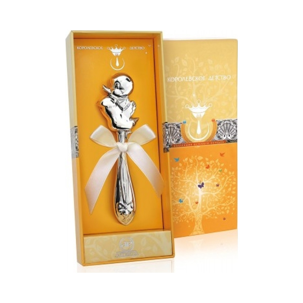 Серебряная погремушка «Утенок»