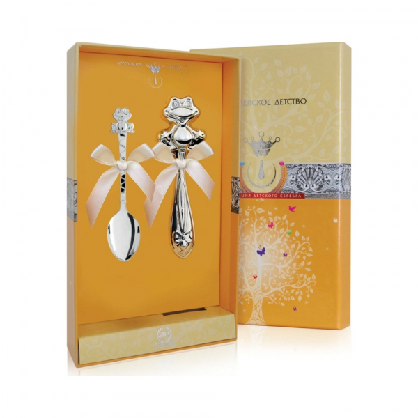 Набор для малышей «Лягушка» с погремушкой