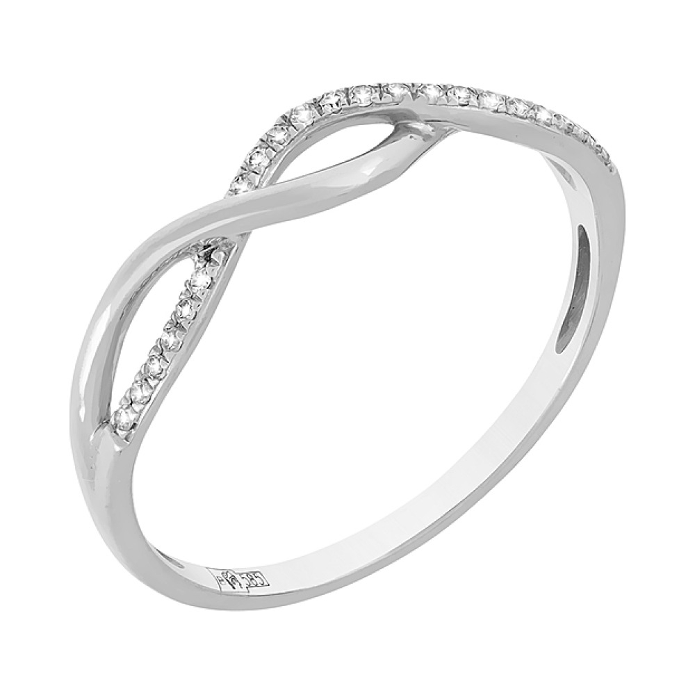 Золотое кольцо с бриллиантом № 104961