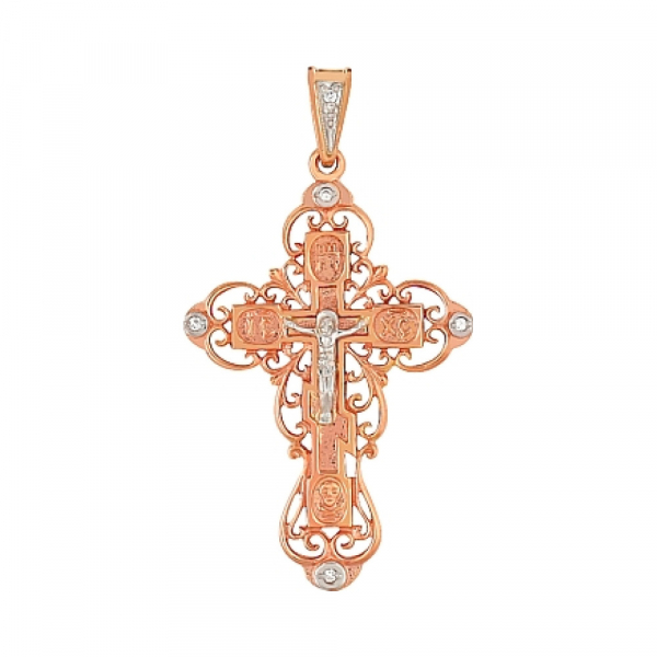 Крест с бриллиантом № 86143