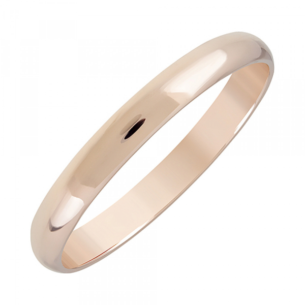 Золотое кольцо обручальное 3мм № 127053