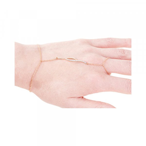 Браслет-кольцо  с фианитами № 124375