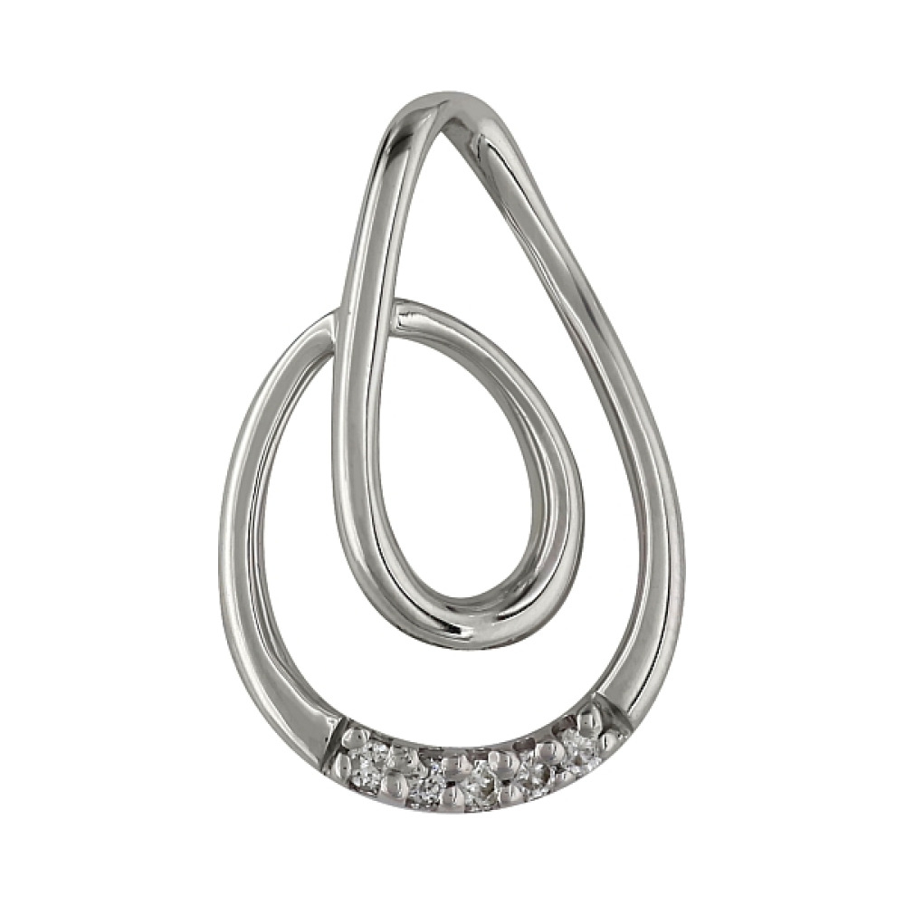 Золотая подвеска с бриллиантами № 98124