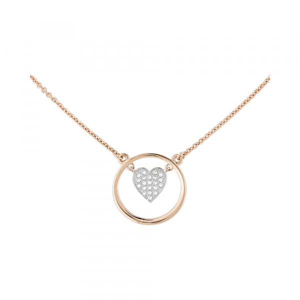 Золотое колье с фианитами № 129078