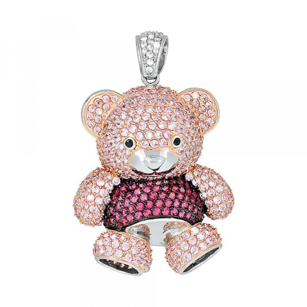 Серебряная подвеска с фианитом № 82639