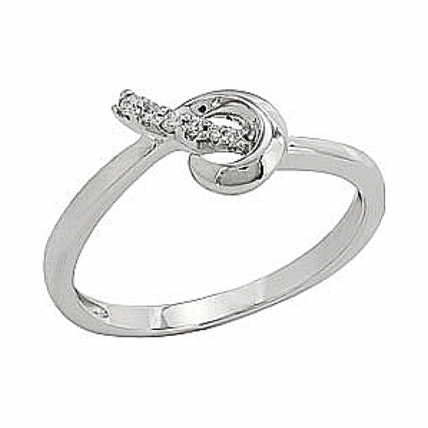 Золотое кольцо с бриллиантом № 81953