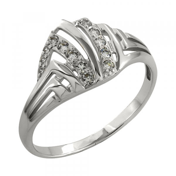 Золотое кольцо с фианитом № 97298