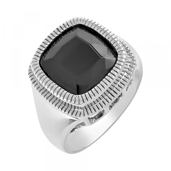 Серебряное кольцо с фианитом № 80566