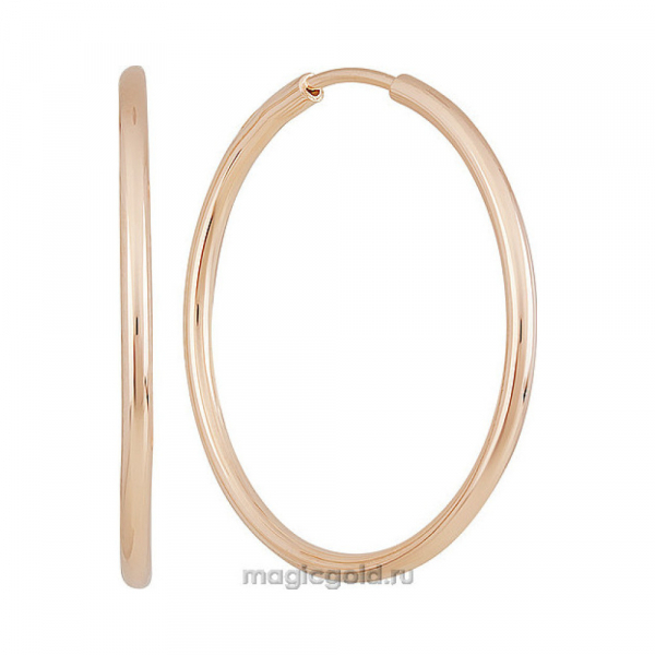 Золотые серьги конго № 156044