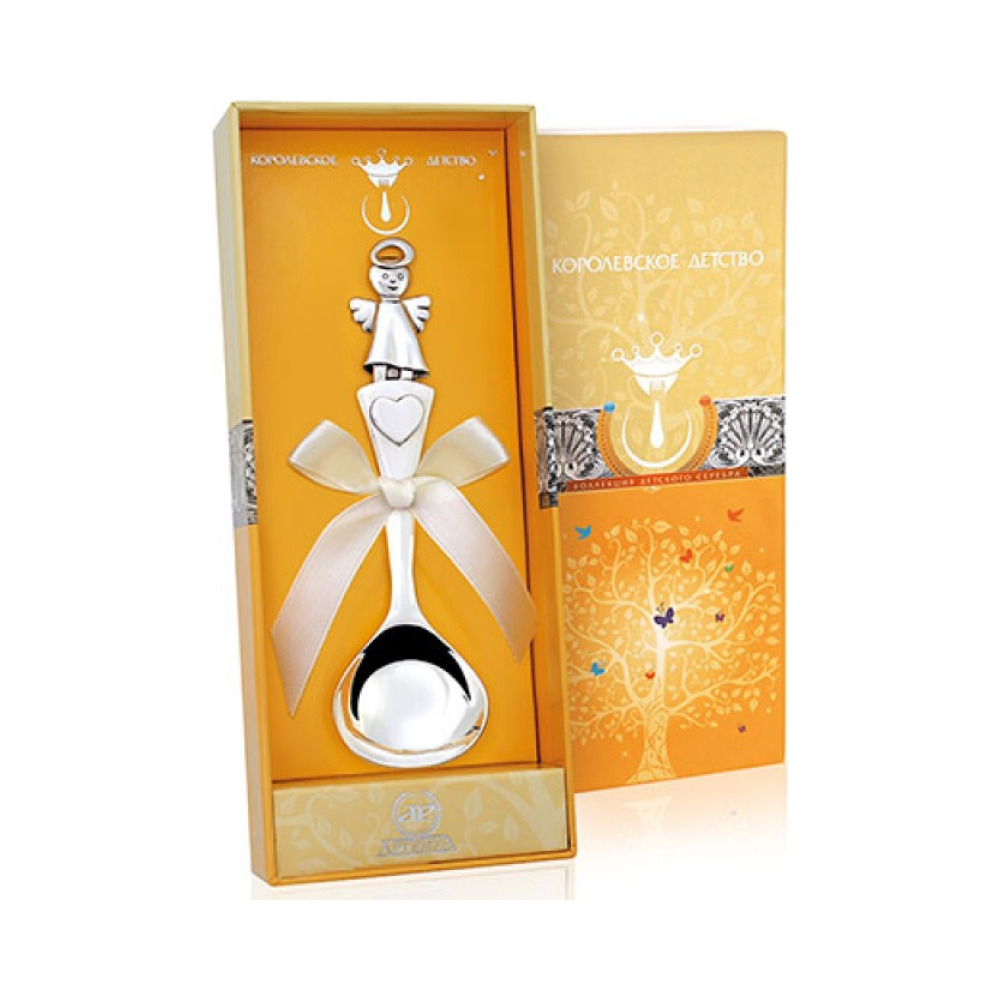 Детская серебряная ложка «Ангелочек»