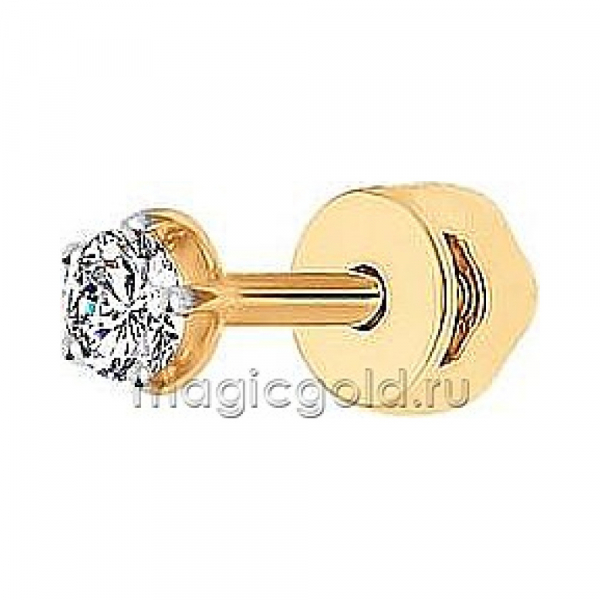 Пуссета с фианитом № 174108