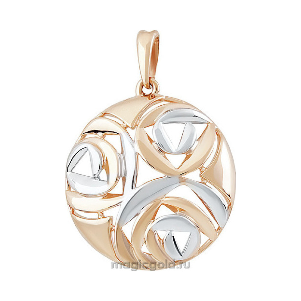Золотая подвеска без камня № 155884