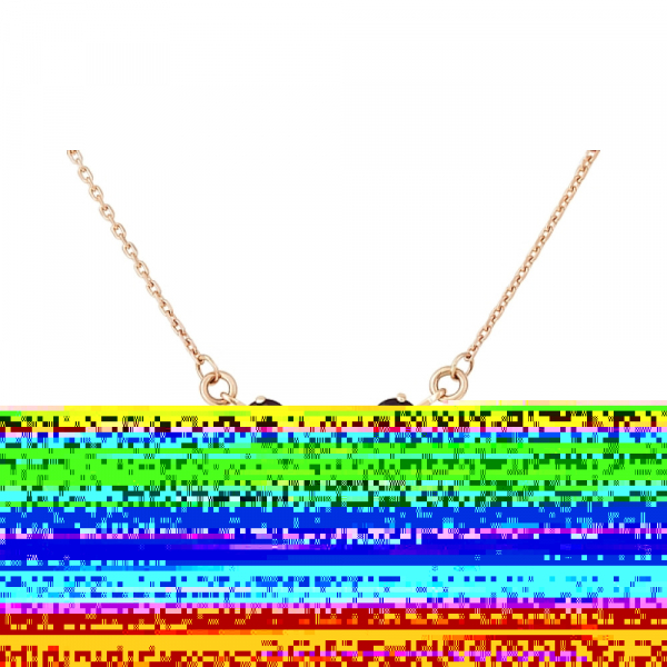 Золотое колье с гранатом № 111852