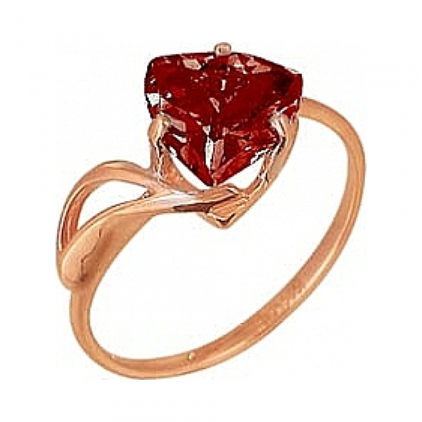 Кольцо с гранатом № 4357