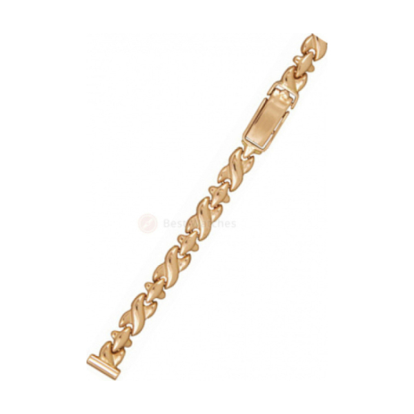 Золотой браслет для часов № 51065