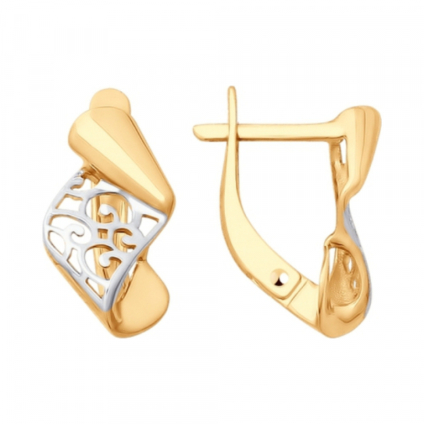 Золотые серьги  б\к № 161610