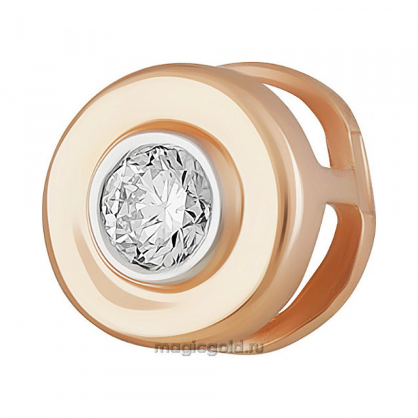 Золотая подвеска с бриллиантом № 162501