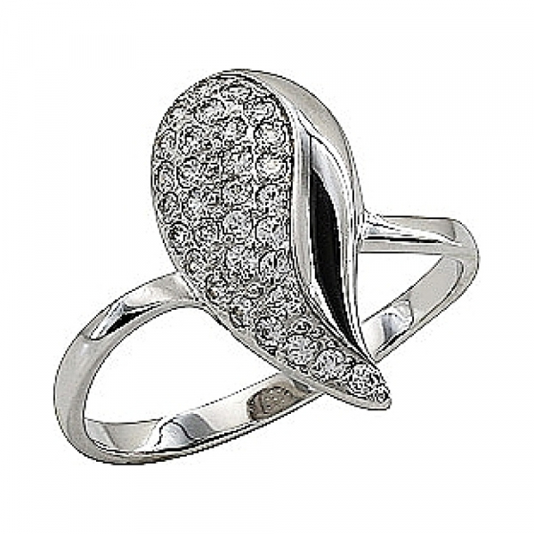 Золотое кольцо с фианитом № 79231