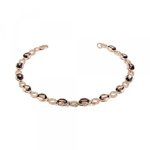 Золотой браслет с раухтопазом № 138875