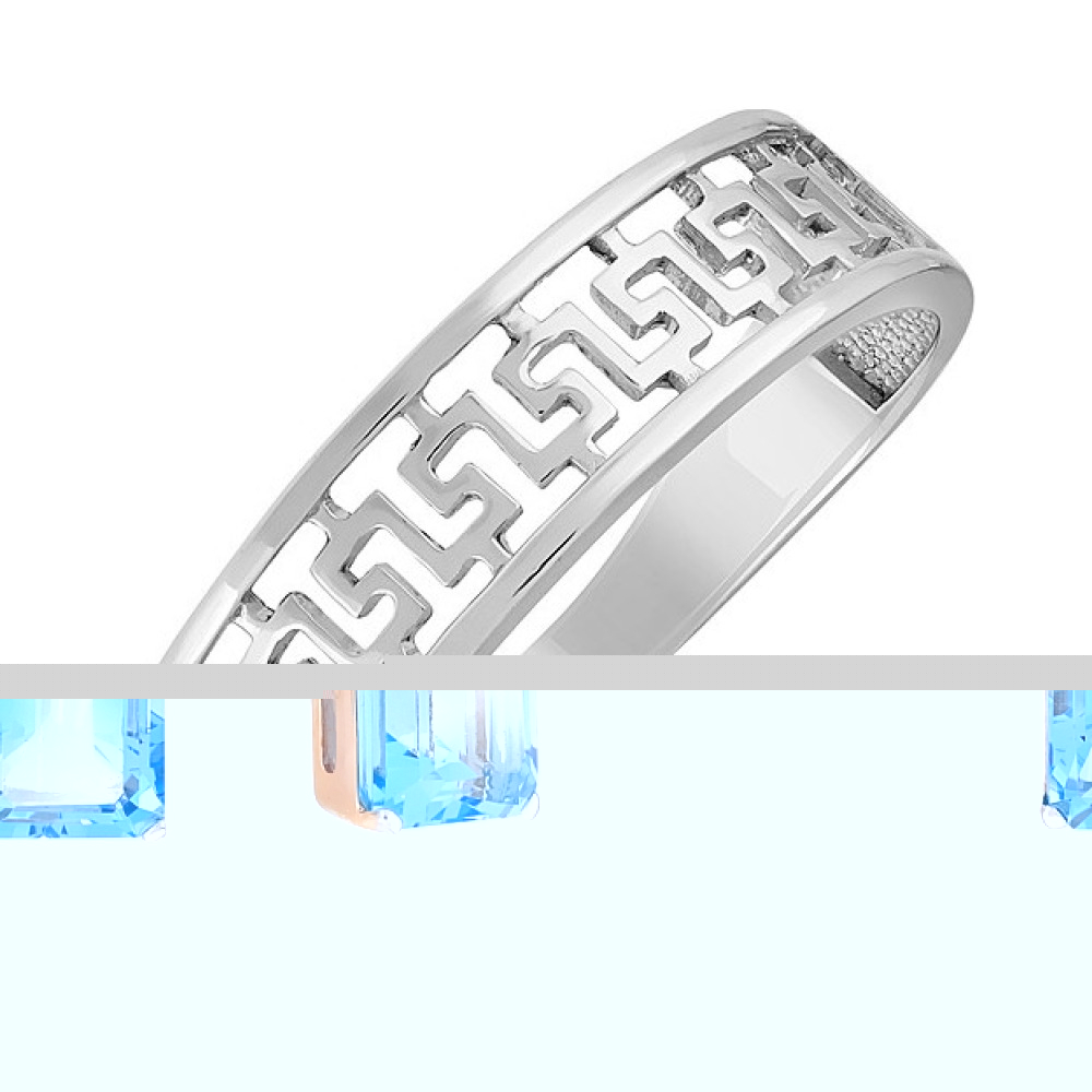 Золотые серьги с топазом и фианитом № 105665