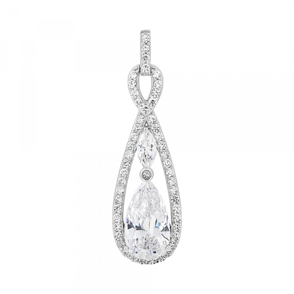 Серебряная подвеска с фианитами № 112747