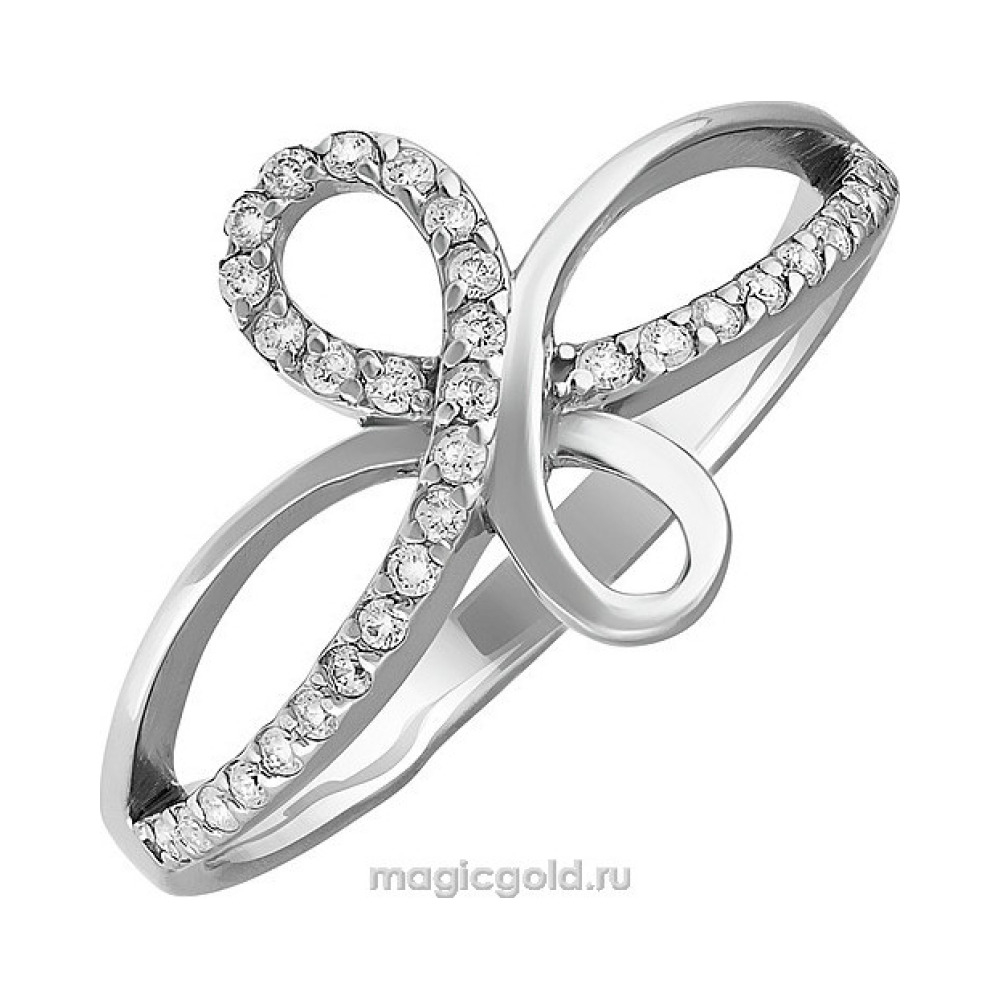Серебряное кольцо с фианитом № 136827