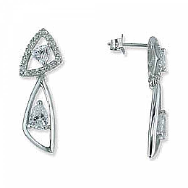  Серьги с фианитом TED LAPIDUS № 35050