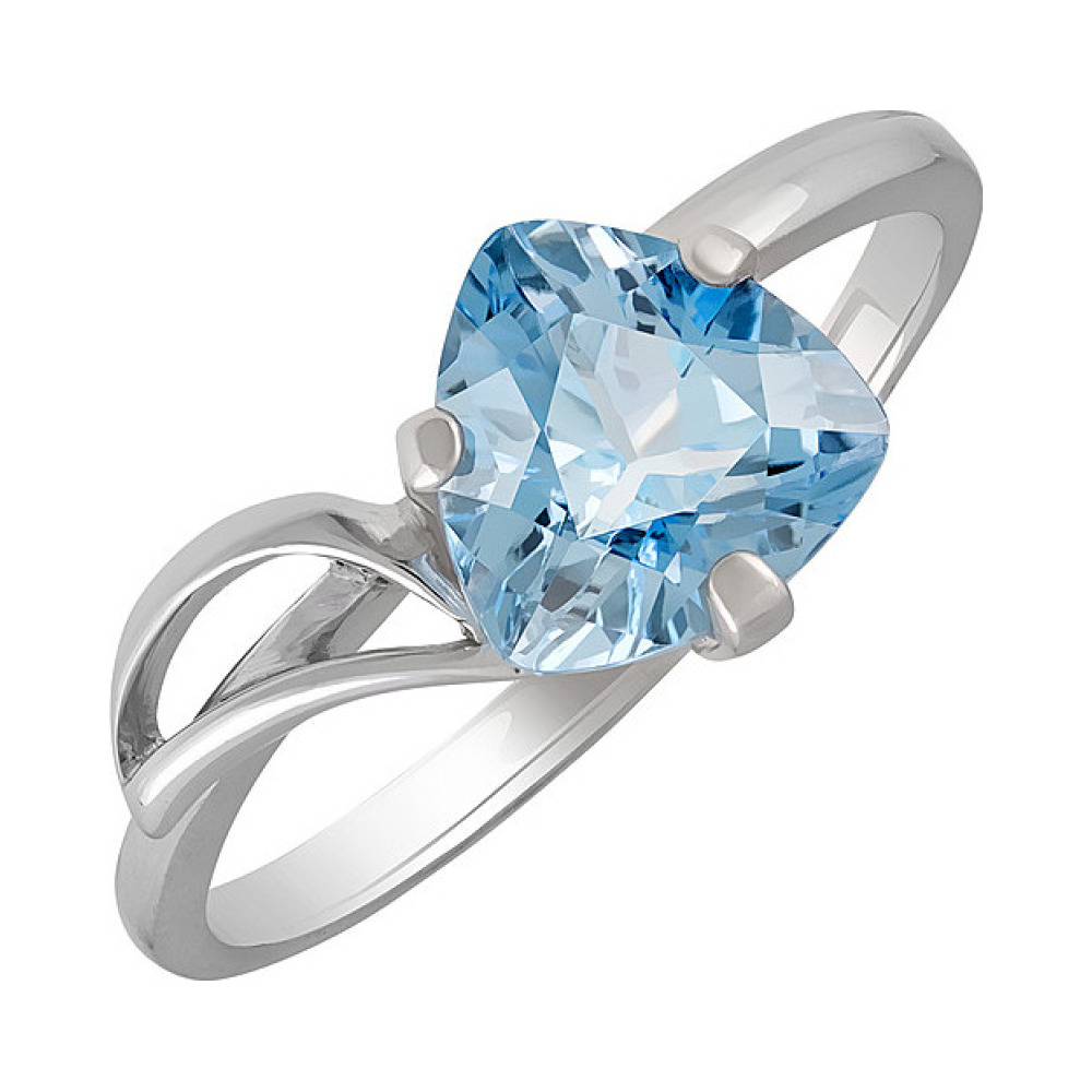 Серебряное кольцо с топазом № 130155