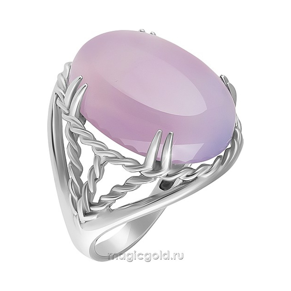 Серебряное кольцо с ониксом и фианитом № 164522