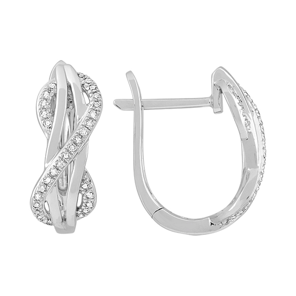 Серьги с бриллиантом № 115263