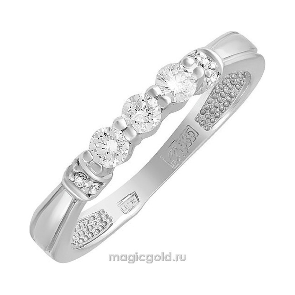 Золотое кольцо с бриллиантом № 161015