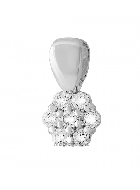 Золотая подвеска с бриллиантом № 129417