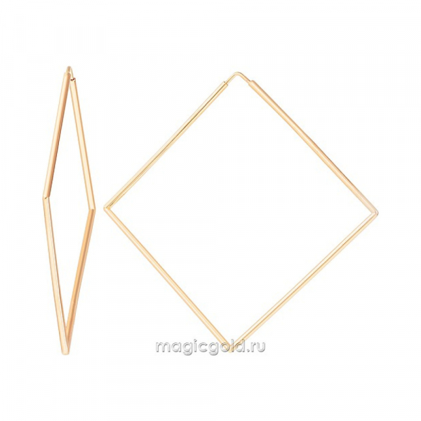 Золотые серьги конго № 173356