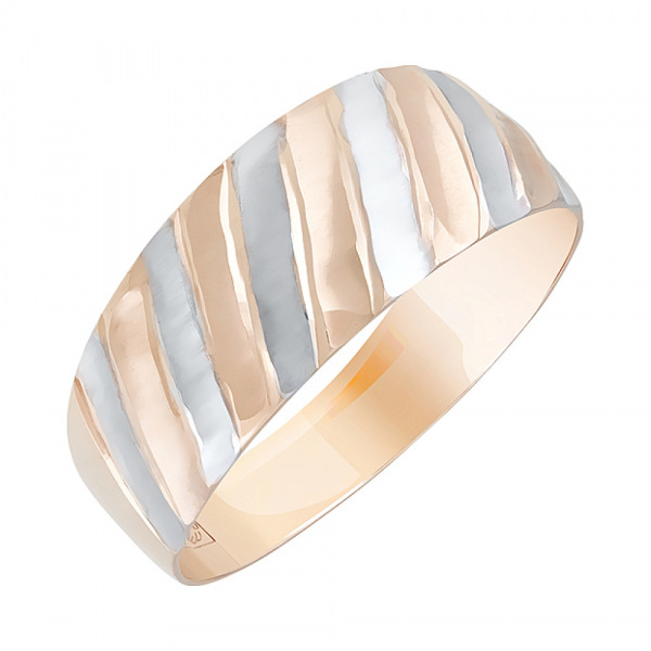 Золотое кольцо с алмазкой № 124380