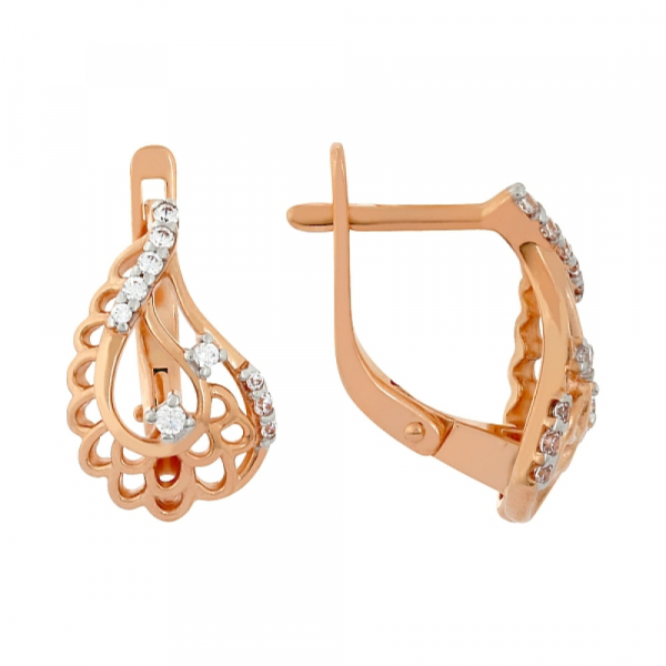Серьги с фианитами № 103815